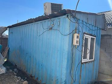 Контейнер (жилой), есть розетки, два окна, 20 тоник, голубой цвет at lalafo.kg Контейнер (жилой), есть розетки, два окна, 20 тоник, голубой цвет