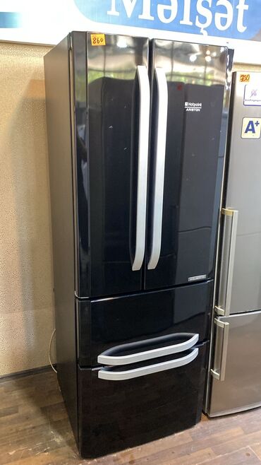 Separatorlar: Hotpoint Ariston “French Door” tipli soyuducu - Rəng: Qara, parlaq
