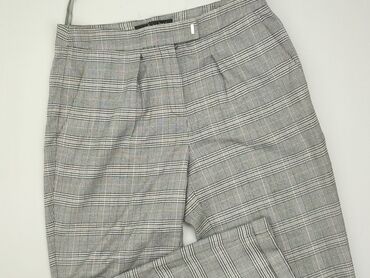 czarne materiałowe spodnie obcisle na pupie: Material trousers for women, XL (EU 42)