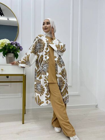 хиджап кийимдер: Тройка Ткань дубайский шёлк