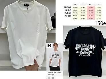 Majice: Men's T-shirt Balmain, bоја - Bela — 4