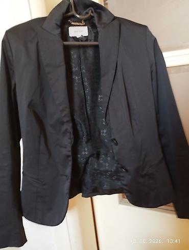 mango kosulje: Ženski crni sako M (38) / blejzer Izuzetno elegantan i strukiran crni — 3
