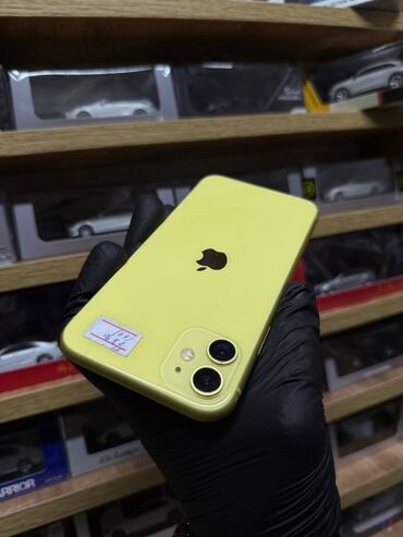 Apple iPhone: IPhone 11, Б/у, 64 ГБ, Желтый, 78 % — 1
