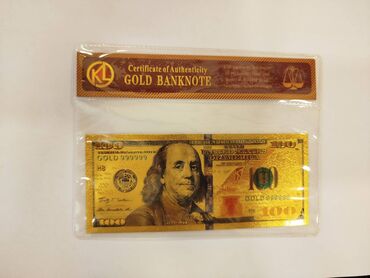 стоимость старых бумажных денег: Qızılı rəngdə dekor Dollar