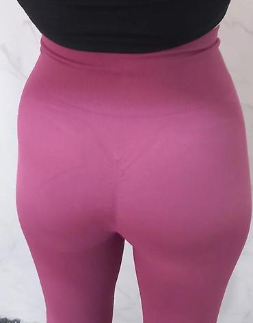 Helanke, biciklistički šortsevi: Ženske sportske helanke – visoki struk, bešavne - Boja: ciklama/roze — 7