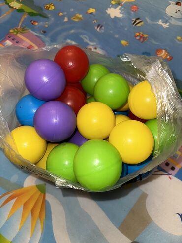 детские шарики для сухого бассейна: Шарики для сухого бассейна 50 штук 
Самовывоз Асанбай