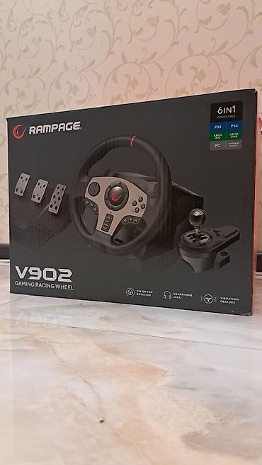 xbox one fat: Rampage V902 Gaming Racing Wheel – tam dəst simulyator sükan sistemi — 2