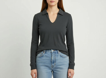 dzianinowa bluzki z długim rękawem: Women's blouse, size M