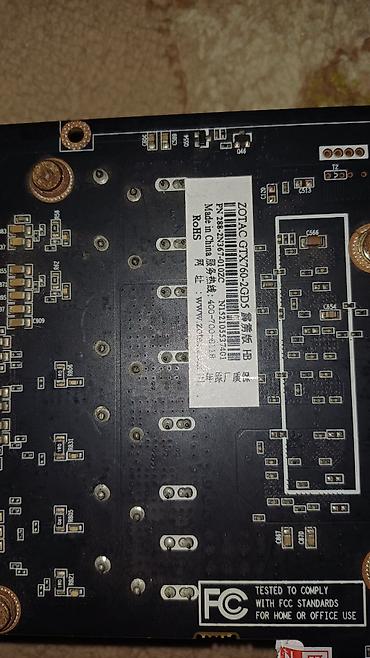комплек: ПК үчүн видео карта, Колдонулган, ZOTAC, GeForce GTX, 2 ГБ — 2