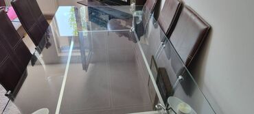 Setovi stolova i stolica: Prodajem trpezarijski sto sa 6 stolica, dimenzije stola su 150x90 — 8