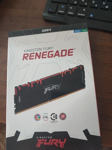 fury: Оперативная память, Новый, Kingston Fury, 32 ГБ, DDR4, Для ПК