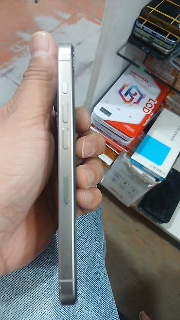 magsafe: IPhone 15 Pro, Б/у, 128 ГБ, Серебристый, Зарядное устройство, 87 % — 6