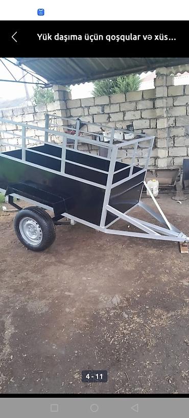 Qoşqular: Yükdaşıma qoşqusu – universal tək oxlu trailer - Güclü metal karkas — 1