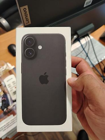 iphon: IPhone 16, 128 GB, Qara, Zəmanət — 1