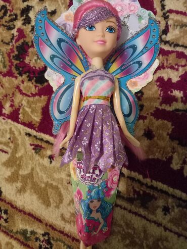 barbi oyuncaqlari: Barbie Fairy Girls kuklası helede aktivdir yenidir təmiz chase satlir