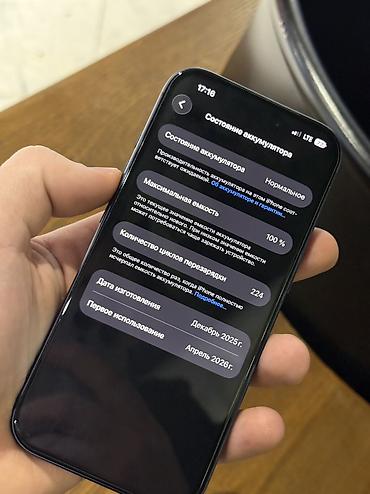 redmi 40: IPhone 17 Pro, Б/у, 256 ГБ, Blue Titanium, Защитное стекло, 100 % — 4