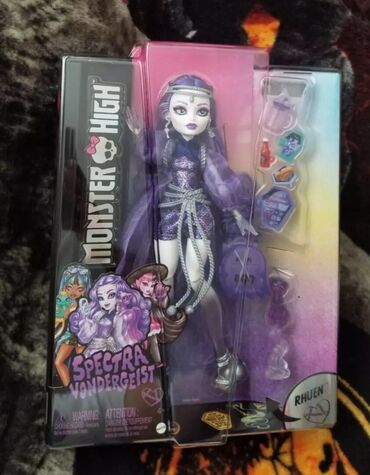 uşaq üçün masinlar: Monster high g3 Spectra Vondergeist kuklasi,təzə satışa