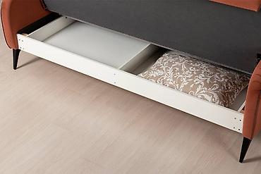 Угловые диваны: Диван прямой раскладной Ноэль, ТД 445 Терракотовый, Нижегородмебель и — 5