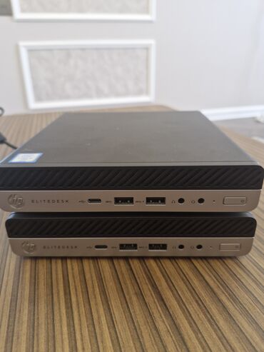 Skanerlər: HP EliteDesk 800 G3 DM 35W. 2 ədəd Hp Elitdesk 800 g3 mini satılır