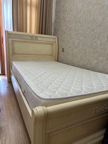 Кровати: Б/у, Односпальная кровать, Без подьемного механизма, С матрасом, Без выдвижных ящиков, Турция