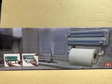 Ostala kuhinjska oprema: Zidni kuhinjski držač/dispencer 3 u 1 - Praktičan organizator za — 18