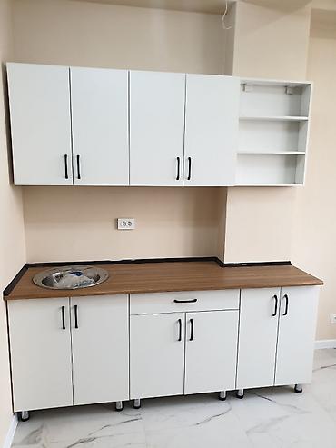 silver kitchen: Кухонный гарнитур, Новый, цвет - Белый, ДСП, Бесплатная доставка — 2