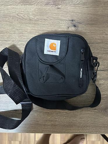 барсетки кархарт: Сумка через плечо Carhartt (малый формат) - Цвет: черный - Материал — 1