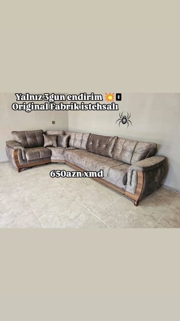 Mebel: Künc divan, Yeni, Açılan, Bazalı