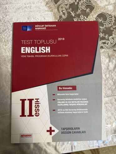 Testlər: İngilis dili Testlər 10-cu sinif, DİM, 1-ci hissə, 2019 il — 2