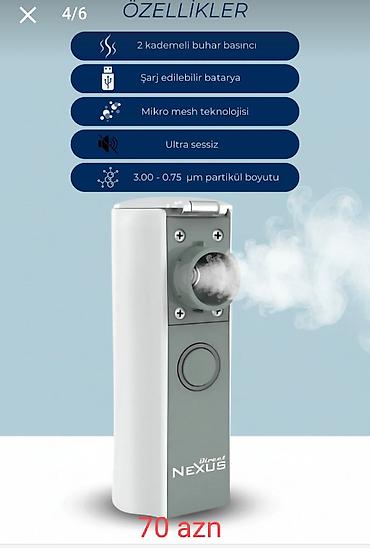 nebulizator: Direct NEXUS Taşınabilir Mesh Nebulizator – Yeni nəsil Qiymət: 70 AZN — 6