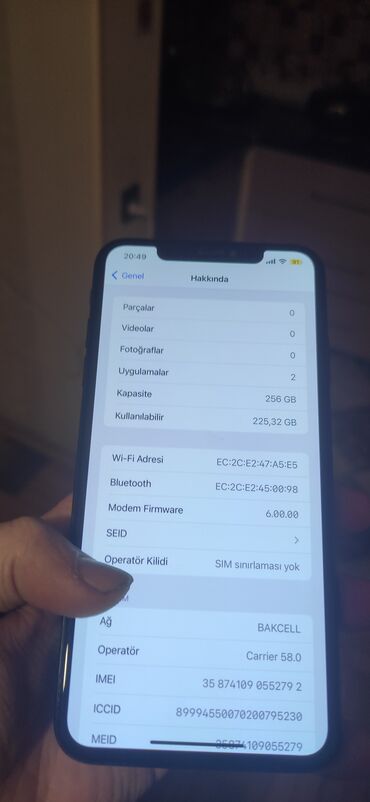 iphone xs max qiymeti irşad: IPhone Xs Max, 256 GB, Black Titanium, Zəmanət, Barmaq izi, Simsiz şarj