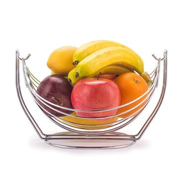 металлическая посуда: Металлическая корзина для фруктов