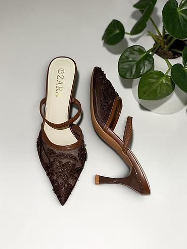 Tərliklər: ZARA qadın mule-nalınlar – incə dabanlı, şıq və zərif model - Model — 3