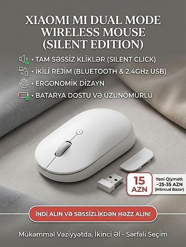komputer işi: Xiaomi Mi Dual Mode Wireless Mouse (Silent Edition) - Tam səssiz — 1