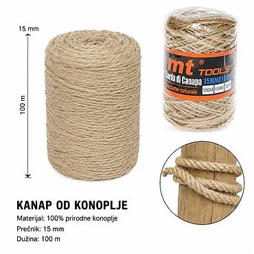 KMT konoplja – kanap od prirodne konoplje za ručne radove, hobi