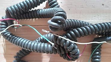 Mobil telefon və aksesuarlar: Məhsul: Spiral telefon dəsti kabelləri Təsvir: - Klassik spiral — 1