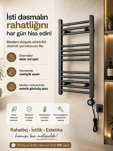 Hamam suşilkaları: ▪️Paslanmaz materialdan dəsmalqurudanlar (Nerj 304) -da lalafo.az — 11 Hamam suşilkaları: ▪️Paslanmaz materialdan dəsmalqurudanlar (Nerj 304) — 11