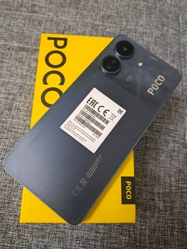 poko x4 jt: Poco C65, Б/у, 128 ГБ, цвет - Голубой, 2 SIM