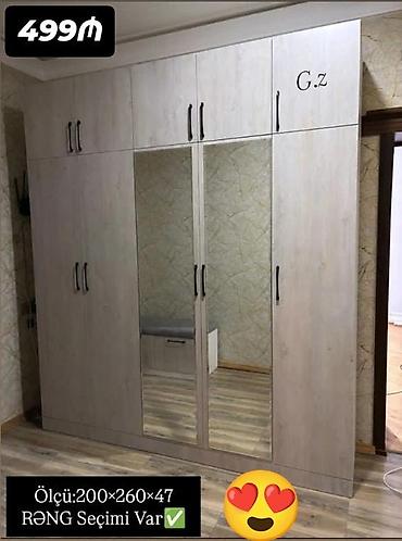 xar tut: Geniş tutumlu paltar şkafı - Ölçü: 200 × 260 × 47 sm (şəkildə — 1