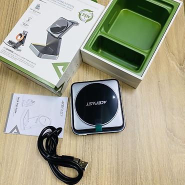 rush wave: ACEFAST AirCharge 23W — складная беспроводная зарядная станция 3-в-1 — 1