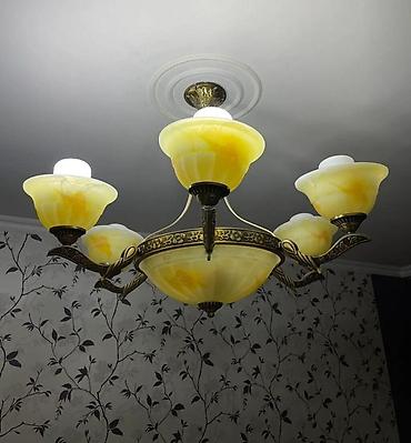 İşıqlandırma: Çılçıraq, 6 lampa, Metal — 1