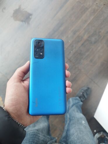 not 3 neo: Xiaomi Redmi Note 11, 128 ГБ, цвет - Синий, 
 Кнопочный, Отпечаток пальца