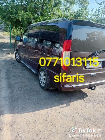 mersedes kupe: Tünd qəhvəyi rəngli, Mercedes-Benz Vito modeli, sərnişin daşınması