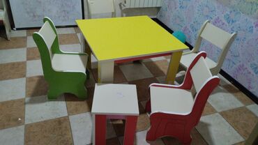 Uşaq masaları: Oğlan və qız üçün, İşlənmiş, Bağça masası — 10