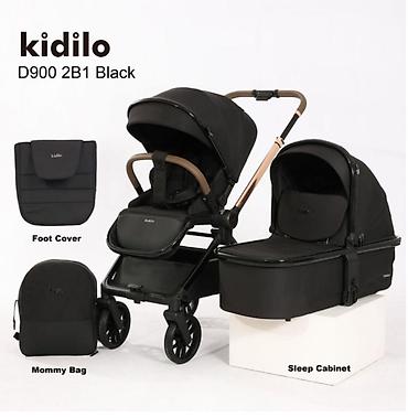 kidilo d900: Коляска, цвет - Черный, Б/у, Самовывоз — 1