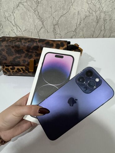 Apple iPhone: IPhone 14 Pro, 128 GB, Deep Purple, Face ID