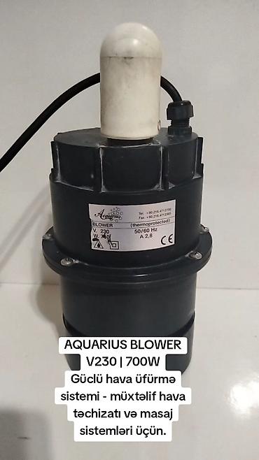 demir su cenleri: AQUARIUS BLOWER V230 | 700W Güclü hava üfürmə sistemi — müxtəlif hava — 1
