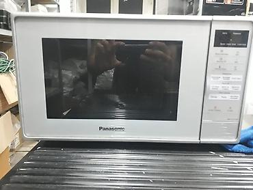 Panasonic mikrodalğalı soba - Rəng: gümüşü/ağ korpus, qara şüşə