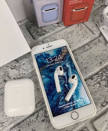 Наушники: Вкладыши, Apple, Новый, Беспроводные (Bluetooth), Классические — 8