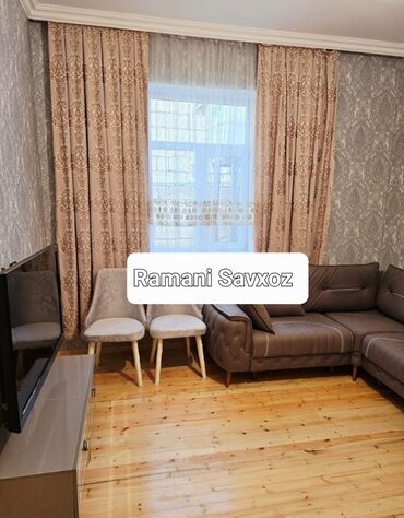 Uzunmüddətli kirayə mənzillər: Ramani Savxoz da 2 otaqli temirli ici eşyali Adelni heyet evi kiraye — 3